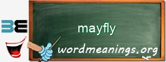 WordMeaning blackboard for mayfly